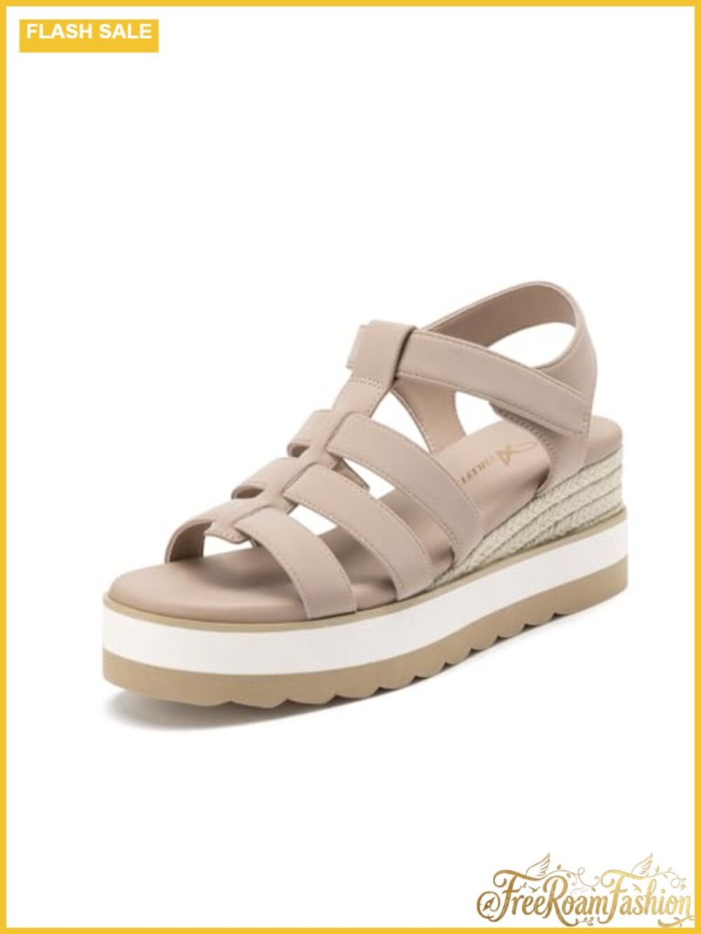 Espadrille Low Wedge Sandals Comfortable Open Toe Platform Summer